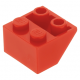 LEGO tetőelem fordított 45°-os 2×2, piros (3660)